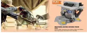 Optimus Ingletadora abatible con mesa tm33w oferta