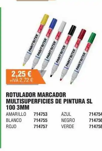 Optimus Rotulador marcador multisuperficies de pintura sl 100 oferta