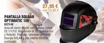 Optimus Pantalla soldar optimatic 100q oferta