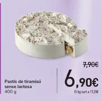 Carrefour Pastîs de tiramisú sense lactosa 400g oferta