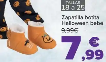 Carrefour Zapatilla botita halloween bebé tallas 18 a 25 oferta