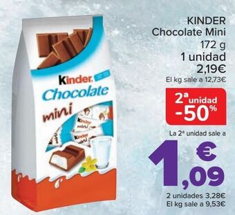 Carrefour Kinder chocolate mini oferta