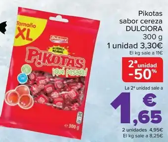 Carrefour Pikotas sabor cereza dulciora oferta