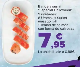 Carrefour Bandeja sushi "especial halloween" oferta