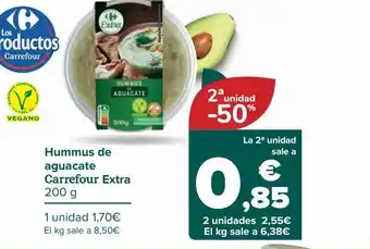 Carrefour Hummus de aguacate carrefour extra oferta