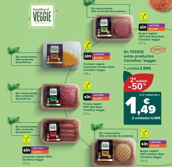 Carrefour En todos estos productos carrefour veggie oferta