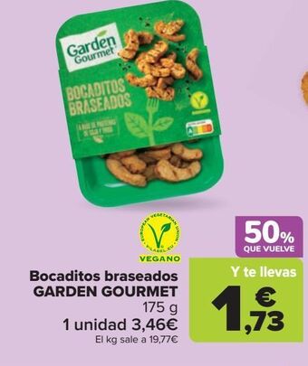 Carrefour Bocaditos braseados garden gourmet oferta