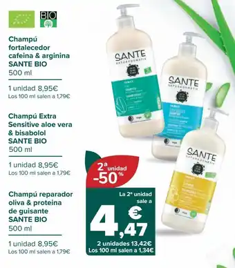 Carrefour Champú sante bio oferta