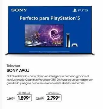 Fnac Sony perfecto para playstation 5 televisor sony a90j clank oled redefinido con lo último en inteligencia humana gracias oferta