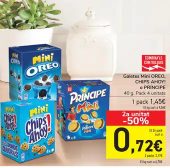 Carrefour Oreo Chips Ahoy Galetes Mini o Prîncipe 40g oferta