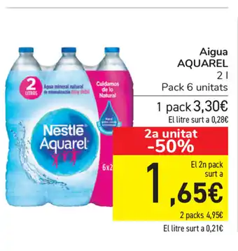 Carrefour Aquarel Aigua 2L oferta