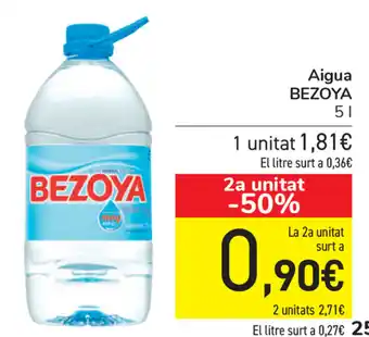 Carrefour Bezoya Aigua 5L oferta