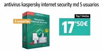 App Informática Antivirus kaspersky internet security md 5 usuarios kaspersky kaspersky 5 usuarios internet security kaspersky top 1 ven oferta