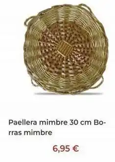 Culinarium Paellera mimbre 30 cm bo-rras mimbre 6,95 € oferta