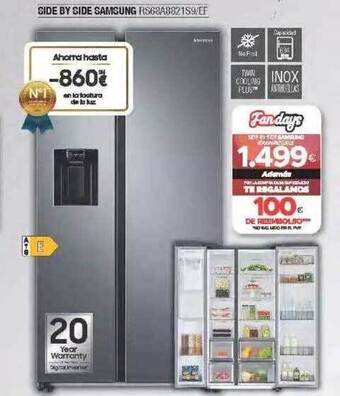 Milar Side by side samsung rs68a8821s9 ef oferta