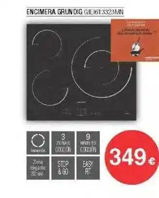 Milar Encimera grundig gie613323mn oferta