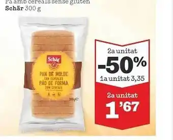 Sorli Pa amb cereals sense gluten schär oferta