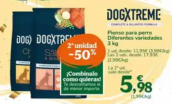 TiendAnimal 2a unidad -40% pienso para perro diferentes variedades oferta