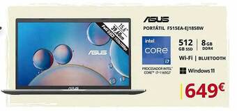 Dynos Informática Asus portátil f515ea-ej1858w oferta