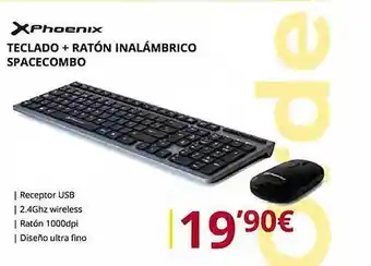 Dynos Informática Xphoenix teclado + ratón inalámbrico spacecombo oferta