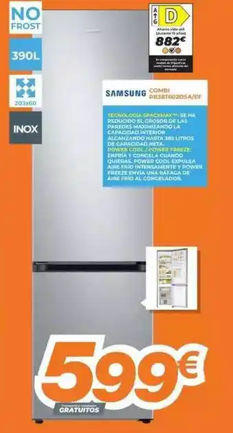 Pascual Martí Samsung combi rb38t6020sa ef oferta