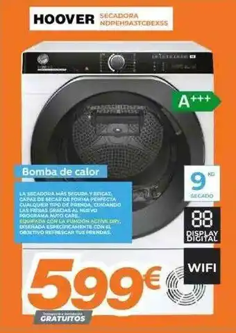 Pascual Martí Hoover secadora nopeh9a3tcbexss oferta