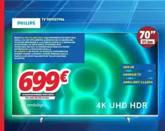 Mi electro Philips tv 70pus7956 oferta