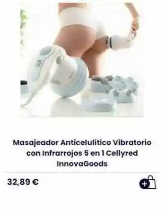 Bricolaje Soriano Masajeador anticelulítico vibratorio con infrarrojos 5 en 1 cellyred innovagoods oferta