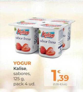 SPAR Gran Canaria Yogur kalise sabores pack 4 oferta