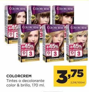 Alimerka Colorcrem tintes o decolorante color & brillo oferta