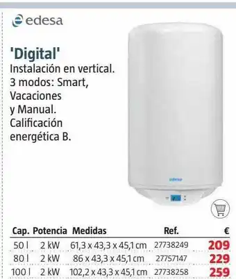 Bauhaus Edesa 'digital' oferta