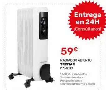 Cenor Radiador abierto tristar ka-5177 oferta