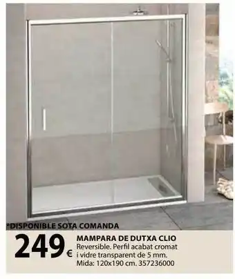 Fes Més Mampara de dutxa clio oferta