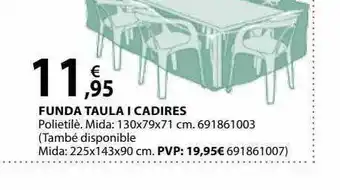 Fes Més Funda taula i cadires oferta