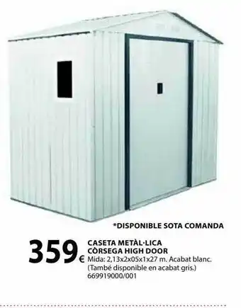 Fes Més Caseta metàllica còrsega high door oferta