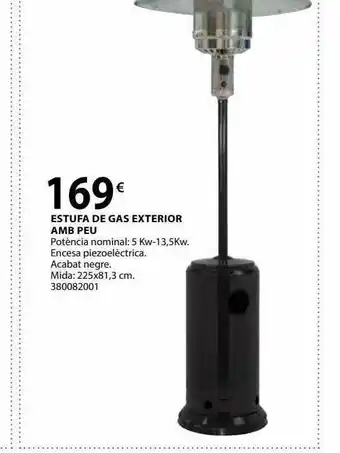Fes Més Estufa de gas exterior amb peu oferta