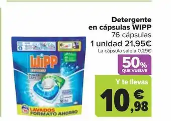 Carrefour Detergente en cápsulas wipp oferta