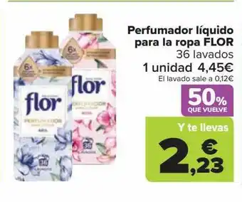 Carrefour Perfumador líquido para la ropa flor oferta