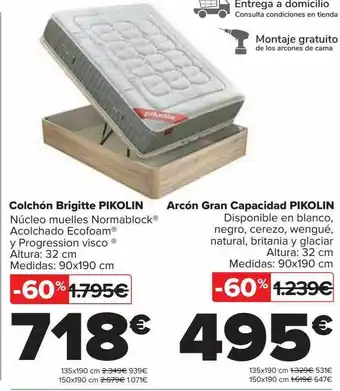 Carrefour Colchón brigitte pikolin arcón gran capacidad pikolin oferta