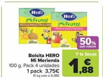 Carrefour Bolsita hero mi merienda oferta