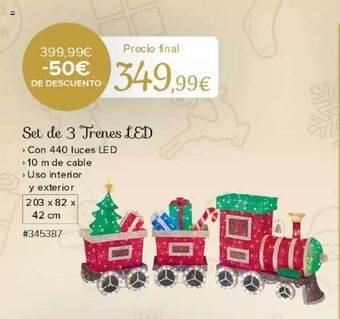 Costco Set de 3 trenes led oferta
