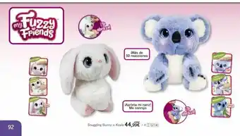 Sunuggling bunny o koala