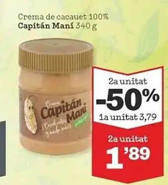 Sorli Crema de cacauet capitán maní oferta
