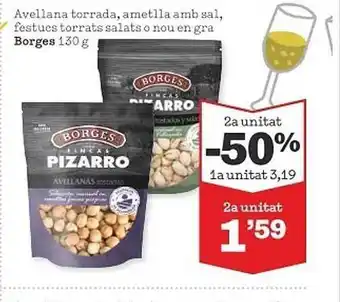 Sorli Avellana torrada ametlla amb sal festucs torrats salats o nou en gra borges oferta