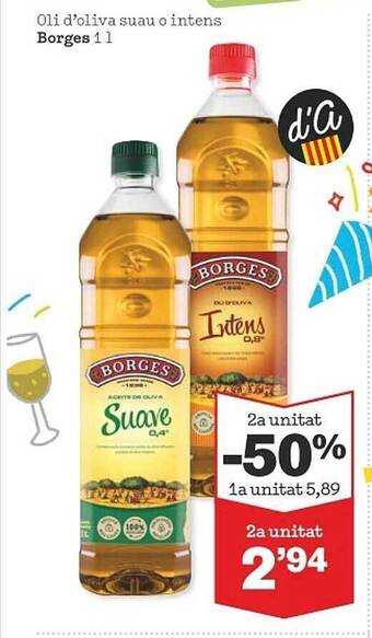 Sorli Oli d'oliva suau o intens borges oferta