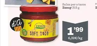 Sorli Salsa per a tacos zanuy oferta