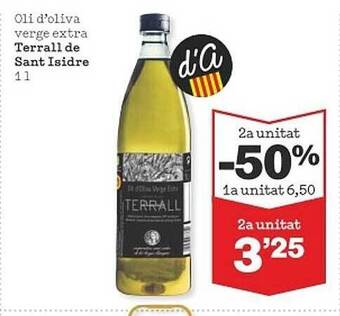 Sorli Oli d'oliva verge extra terrall de sant isidre oferta