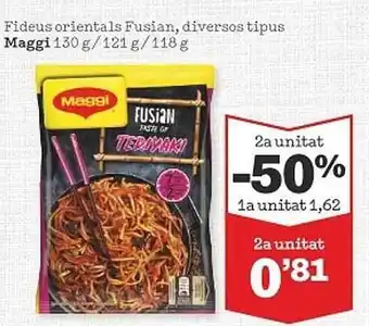 Sorli Fideus oriental fusian diversos tipus maggi oferta