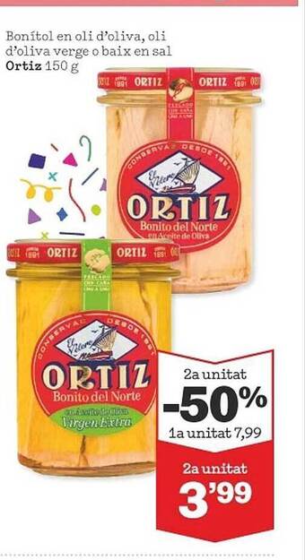 Sorli Bonitol en oli d'oliva oli d'oliva verge o baix en sal ortiz oferta