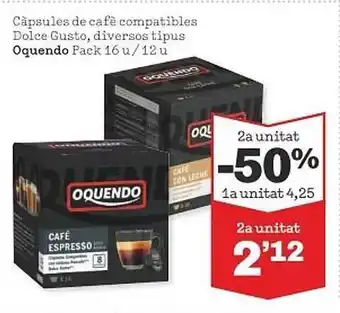 Sorli Càpsules de cafè compatibles dolce gusto diversos tipus oquendo oferta